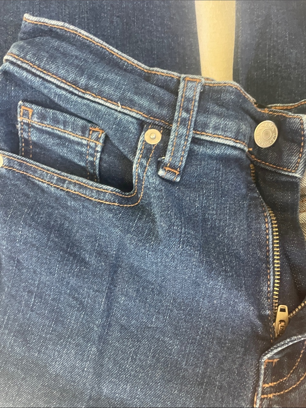 Banana republic wide leg crop size 26 2 in dark wash - Picture 6 of 6